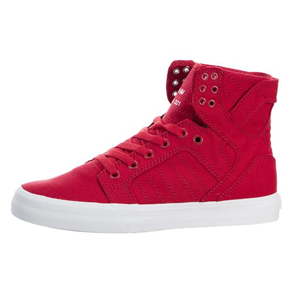 Supra Womens SkyTop High Top Shoes - Red | Canada M9779-7B68